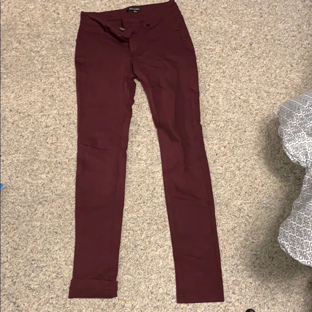 Shinestar maroon jeggings